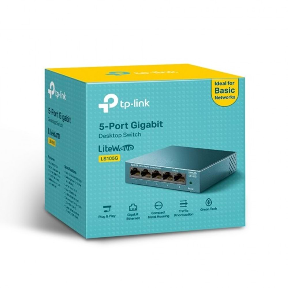 TP-LINK LS105G 5-PORT DESKTOP SWITCH