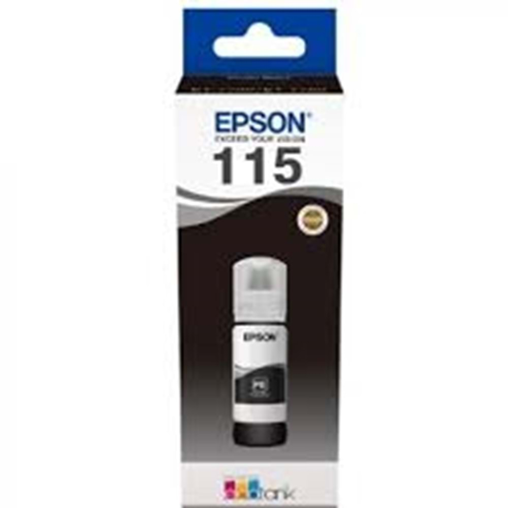 Epson 115 Black Siyah Şişe BK Mürekkep T07C14A L8160/L8180